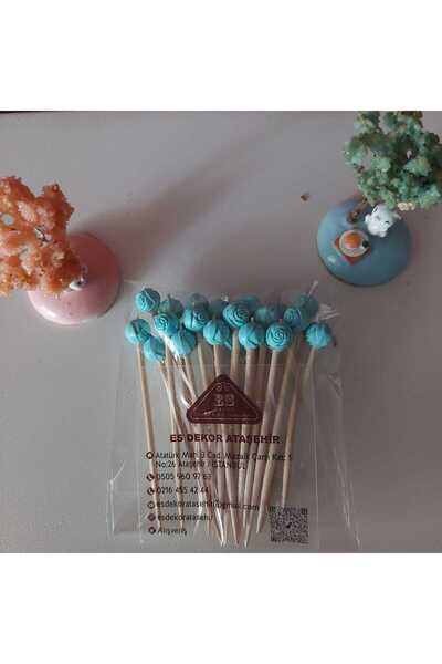 esdekor مجموعة أدوات طب الأسنان المزخرفة يدويًا لحفلات الكوكتيل والفواكه والب...