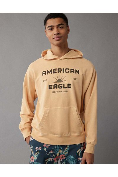 AMERICAN EAGLE هودي AE Stretch Bonfire Graphic