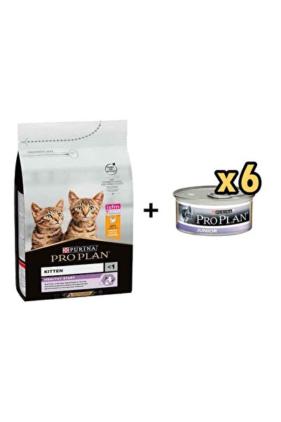 Pro Plan Kitten Tavuklu Yavru Kedi Maması 3 Kg + 6 Adet Proplan Junior Tavuk ...