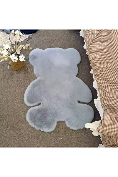 Cute Bear Plush Carpet Soft Fluffy Washable Floor Mat Bedroom Living Room