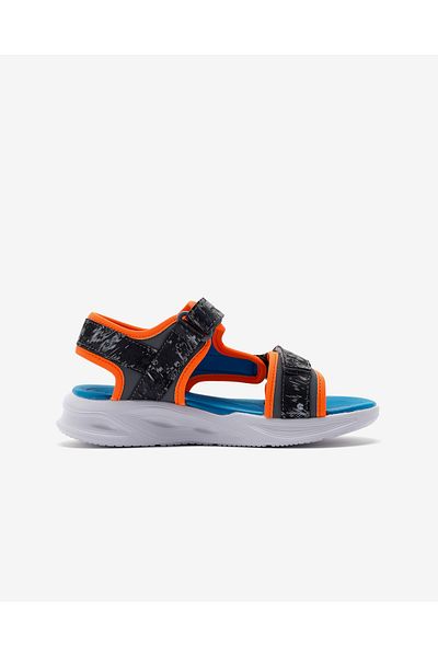 SKECHERS Sola Glow Sandal Big Boy Gray Lighted Sandals 401672L Ccor