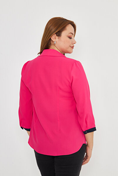 UNIQUE LADY Stylish Blouse with Pocket Flap