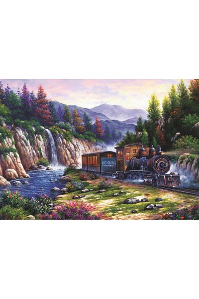 Art Puzzle Travel by Train 1000 Piece Puzzle