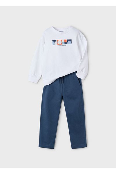 MAYORAL MAYAORAL 04-10 Age Boy's Navy Blue Σετ αθλητικής φόρμας - Navy-White