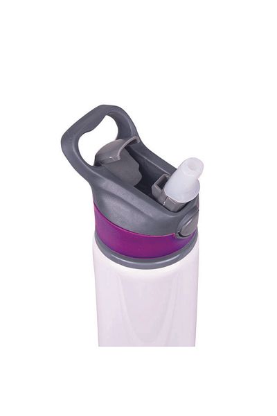 DKDZ SHOP Kuromi Printed Metal Water Bottle and Mug with Straw 650ml. - 004