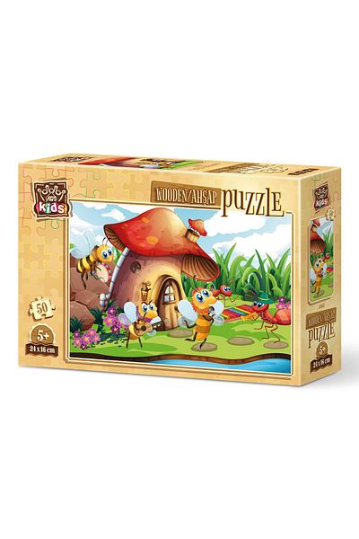 Art Puzzle Art Kids Singer Bee and Orchestra 50 Piece Wooden Puzzle