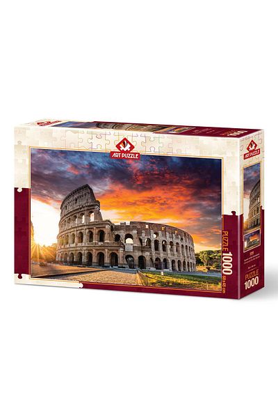 Art Puzzle Sunset in Colosseum 1000 Piece Puzzle