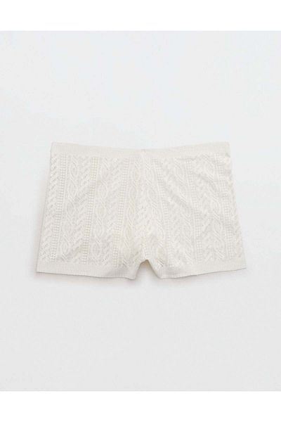 AMERICAN EAGLE Aerie Cable Lace Boyshort Underwear