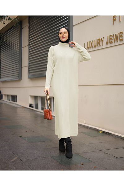 NİSUM MODA FITTED KNIT DRESS