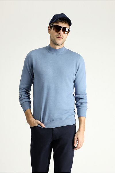 Kiğılı Half Turtleneck Regular Fit Cotton Sweater