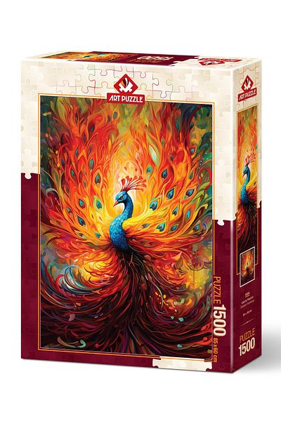 Art Puzzle Legendary Peacock 1500 Piece Puzzle