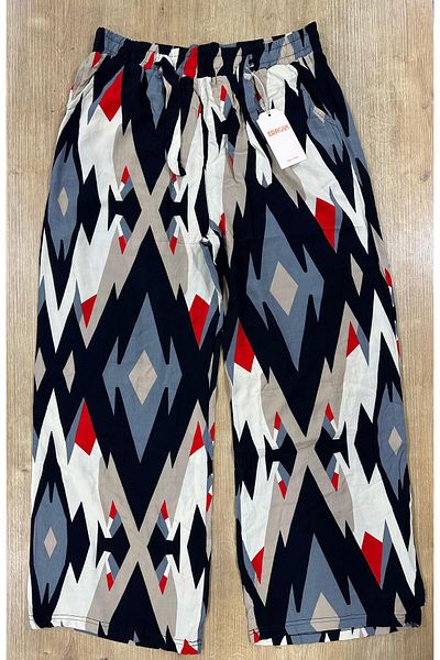 Edacan Women's Wide Leg Oversize Woven Trousers with Pockets