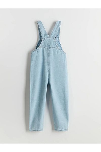 LC Waikiki Salopetă de jeans pentru băieți LCW Kids Indigo Square