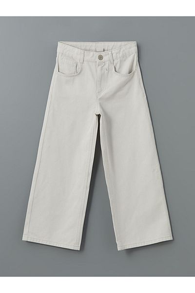 LC Waikiki New Season Adjustable Waist Elastic Girl's Trousers - S5L014Z4