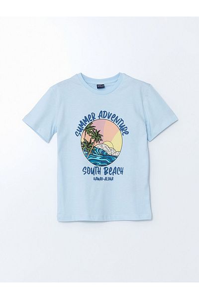 LC Waikiki Tricou pentru băiat cu gât crew de sezon nou - S5HF22Z4