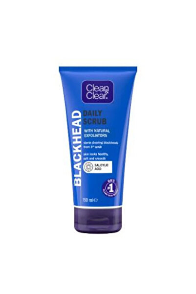 None كلين أند كلير مقشر 150 مل لفرك البشره وازالة الرؤس السوداء ازرق