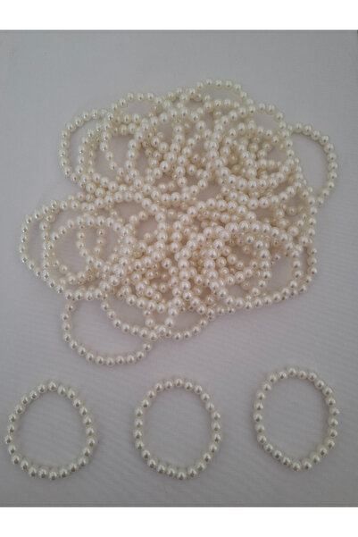 SEVİMLİ TASARİMLAR Sade İncili Bileklik(Nedime-Bride-Umre Hatırası)(25 Adet)