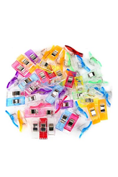 BEİLYS COSMETİCS & ACCESSORY Dikiş Nakış Kumaş Kağıt Maşası Plastik Klips Tut...