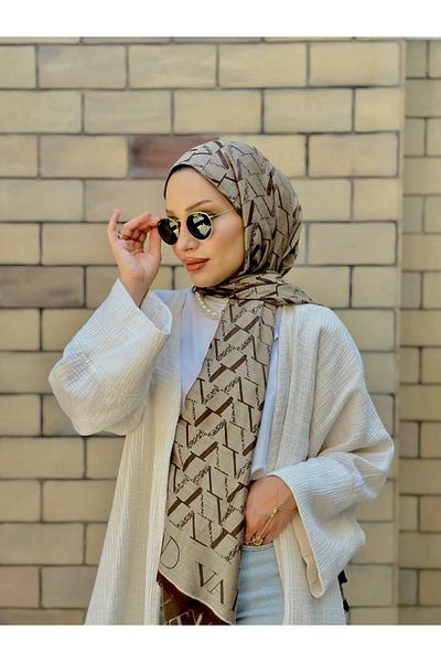 Oxygen Scarfs V Pattern Double Sided Cashmere Silk Shawl 44117