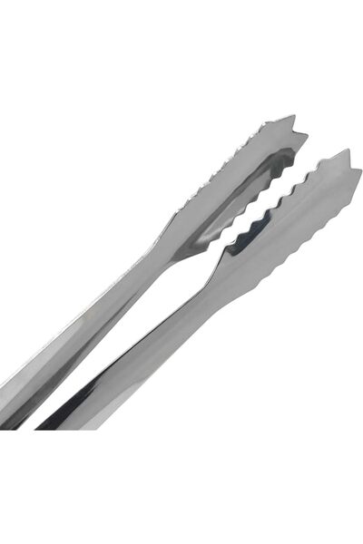 RAJ Stainless Steel Ice Cube Tong, Silver, HKT002, Ice Cube Tongs, Bar Tongs, Rock Candy Tongs