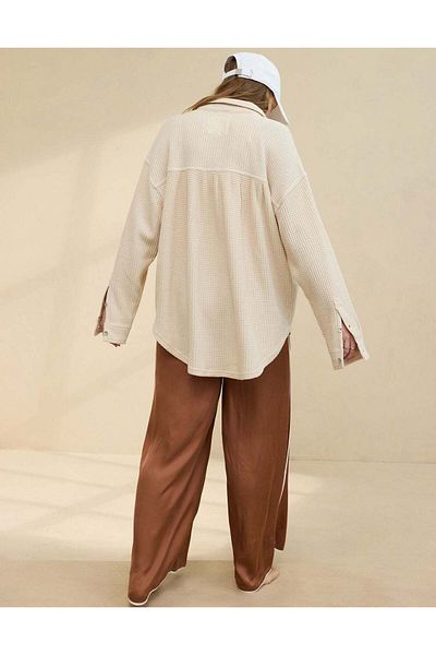 AMERICAN EAGLE قميص Aerie Anytime Fave Waffle