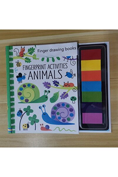 Choice Snail Fingerprinting Books With Rubber Stamps Ink Pad Activities Doodl...