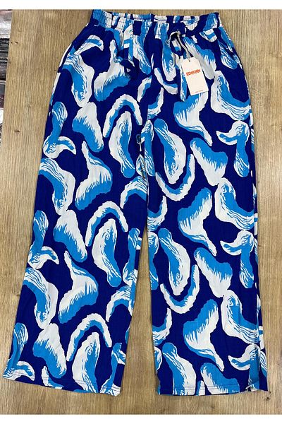 Edacan Women's Wide Leg Oversize Woven Trousers with Pockets