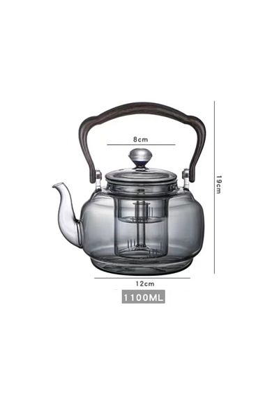 Natural إبريق شاي سعة 1100 مل بمقبض