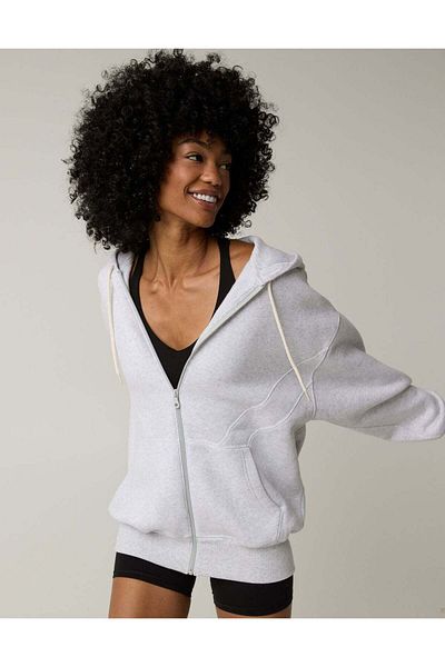 AMERICAN EAGLE OFFLINE By Aerie Cloud Fleece Full Zip Sweatshirt