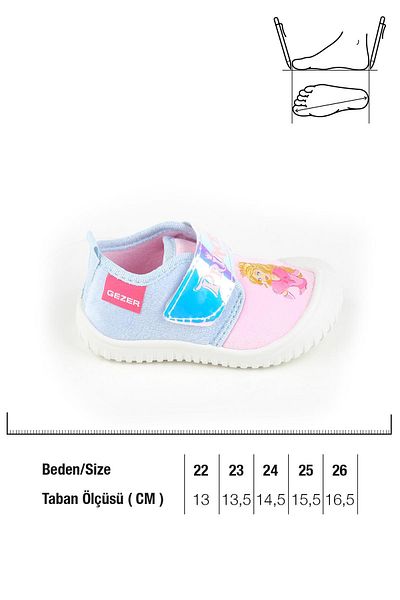 GEZER 03077 Pantofi de zi cu zi pentru fete cu velcro