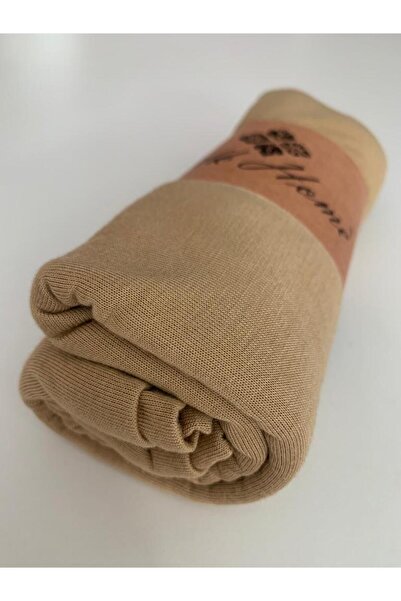 Silk Home Beige Sand-Colored Cotton Shawl