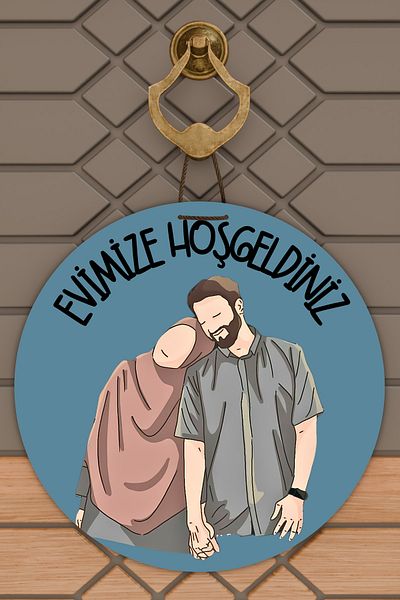 Dormot Home Modern Wooden Blue House Gate and Susu