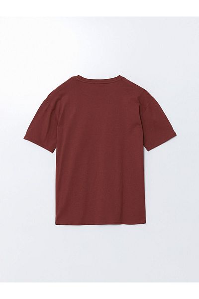 LC Waikiki Tricou pentru bărbați din bumbac pieptănat imprimat cu mânecă scurtă, sezon nou - S5JE25Z8