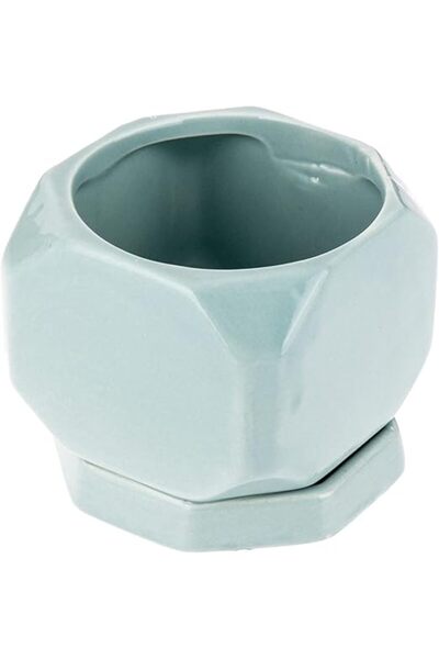 AKDC Ceramic Flower Pot 9Cm X 9Cm X 8Cm Multi