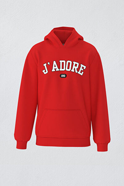 FANA Men's Sweatshirt Hoodie Jadore Slogan Printed