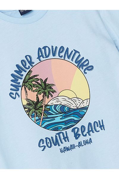 LC Waikiki Tricou pentru băiat cu gât crew de sezon nou - S5HF22Z4