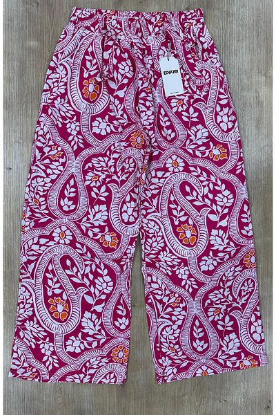 Edacan Women's Wide Leg Oversize Woven Trousers with Pockets