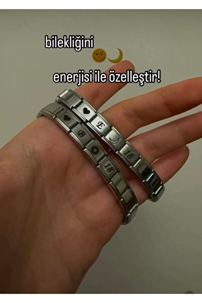 TAŞ DEVRİ HEDİYELİK Çelik Charm bileklik