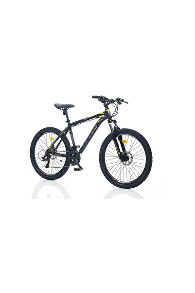 Corelli FELİX 1.1 ERKEK DAĞ BİSİKLETİ 460H HD 27.5 JANT 21 VİTES SİYAH SARI GRİ