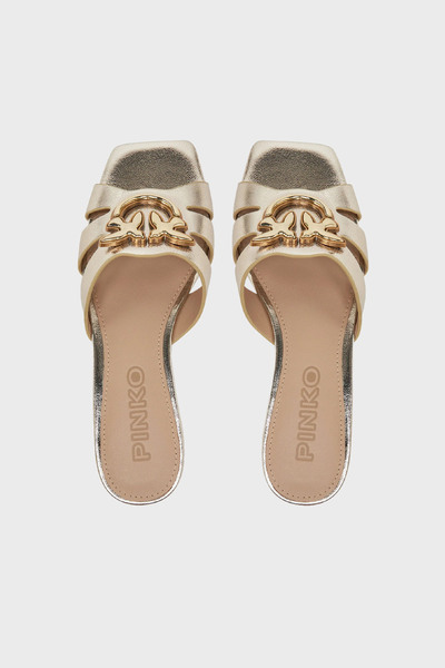 PİNKO Pinko Logolu Pencereli Gold Terlik TERLİK SD0313 P049 Z22