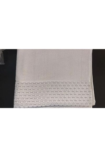 Özdilek Πετσέτα προσώπου Adria 50x90cm Μπεζ-Μαύρη
