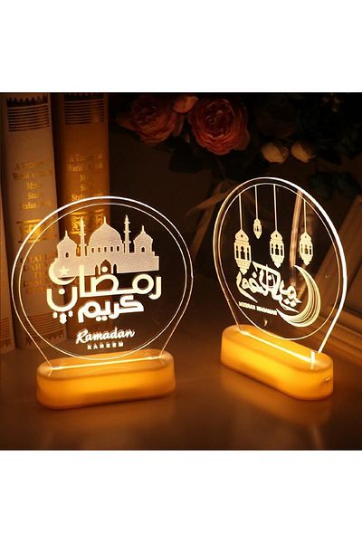 Generic Ramadan Kareem 3D Battery Operated LED Light Decoration