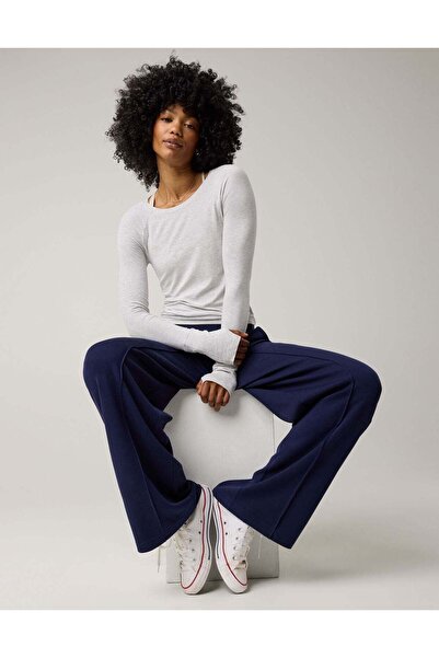 AMERICAN EAGLE OFFLINE By Aerie Thumbs Up Ribbed T-Shirt