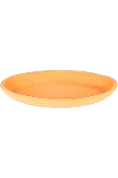 AKDC Oval Flat 15Cm X 28Cm X 4Cm Clay Colour