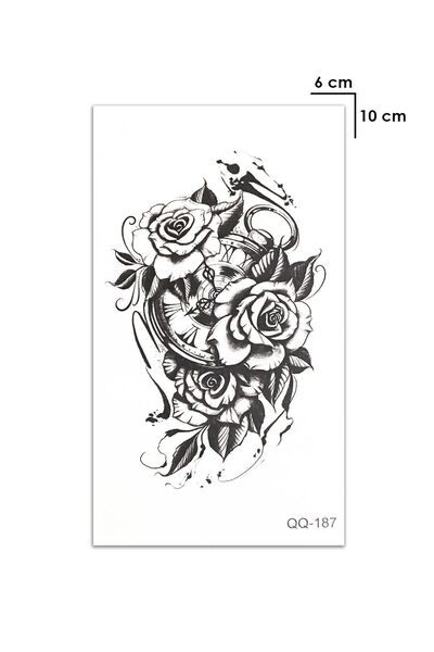 BiWini Gül Geçici Dövme Tattoo Bilek Kol Bacak Ve Göğüs Arası Erkek Kadın