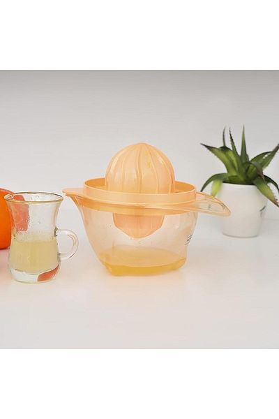 ROYALFORD RF1543Or Citrus Manual Juicer – Portable, 0.625L, Double Squeezing Cones, Bi-Directional