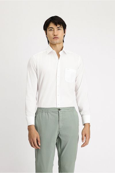 Kiğılı Long Sleeve Non Iron Classic Patterned Cotton Shirt