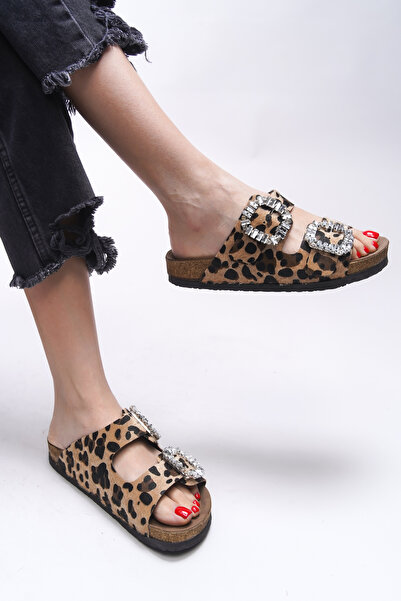 Riccon Women's Leopard Slippers 0012555