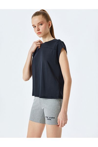 Koton Tricou sport cu decolteu rotund, fără mâneci, în amestec modal