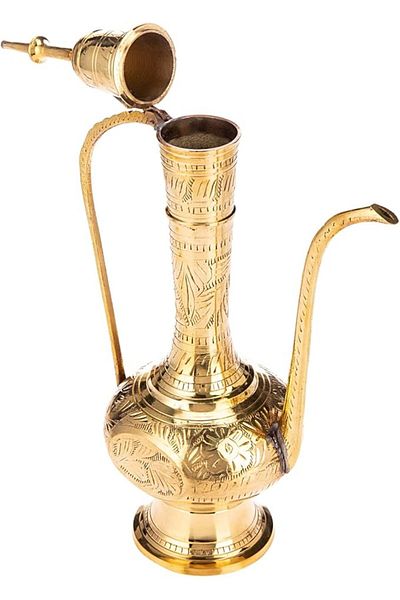 AKDC Brass Aftaba 12Cm X 12Cm X 36Cm Gold